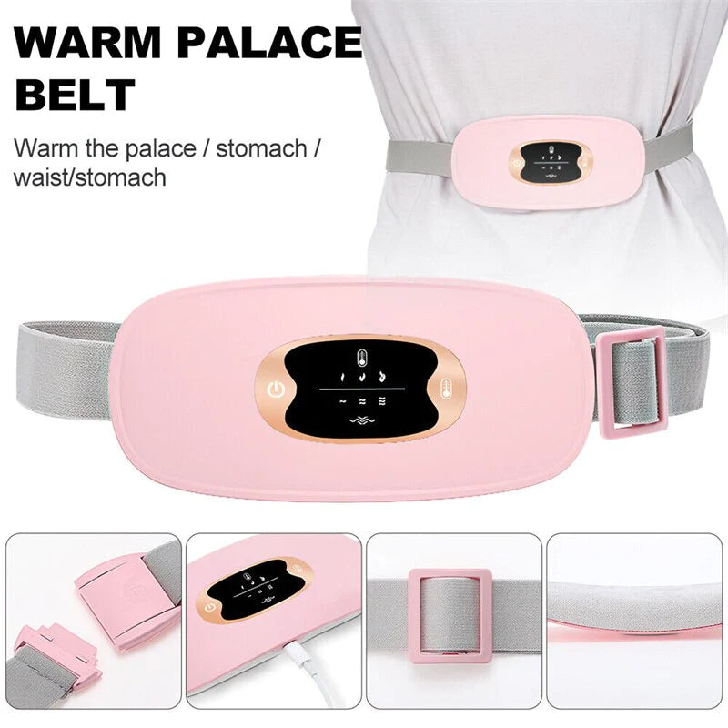 Menstrual Heating Pad Belt: Period Pain Relief, Vibration