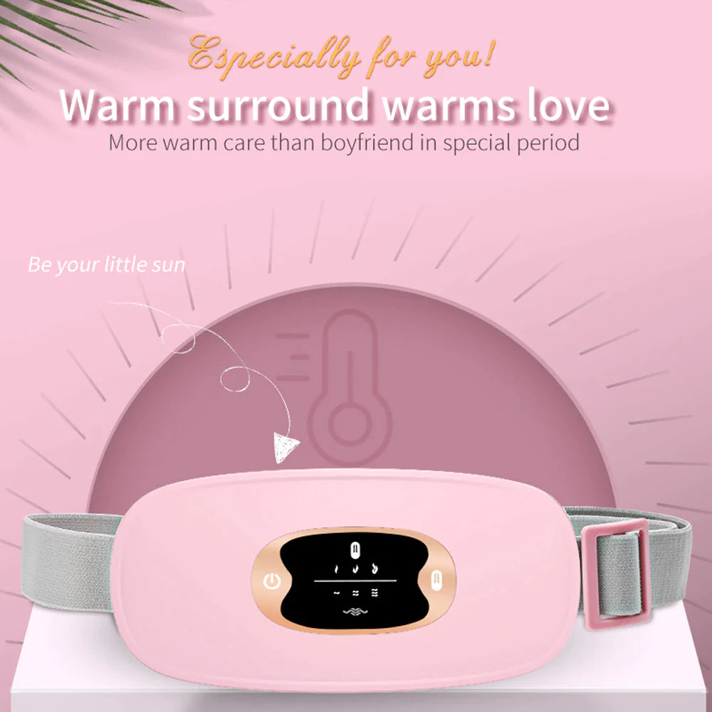 Menstrual Heating Pad Belt: Period Pain Relief, Vibration