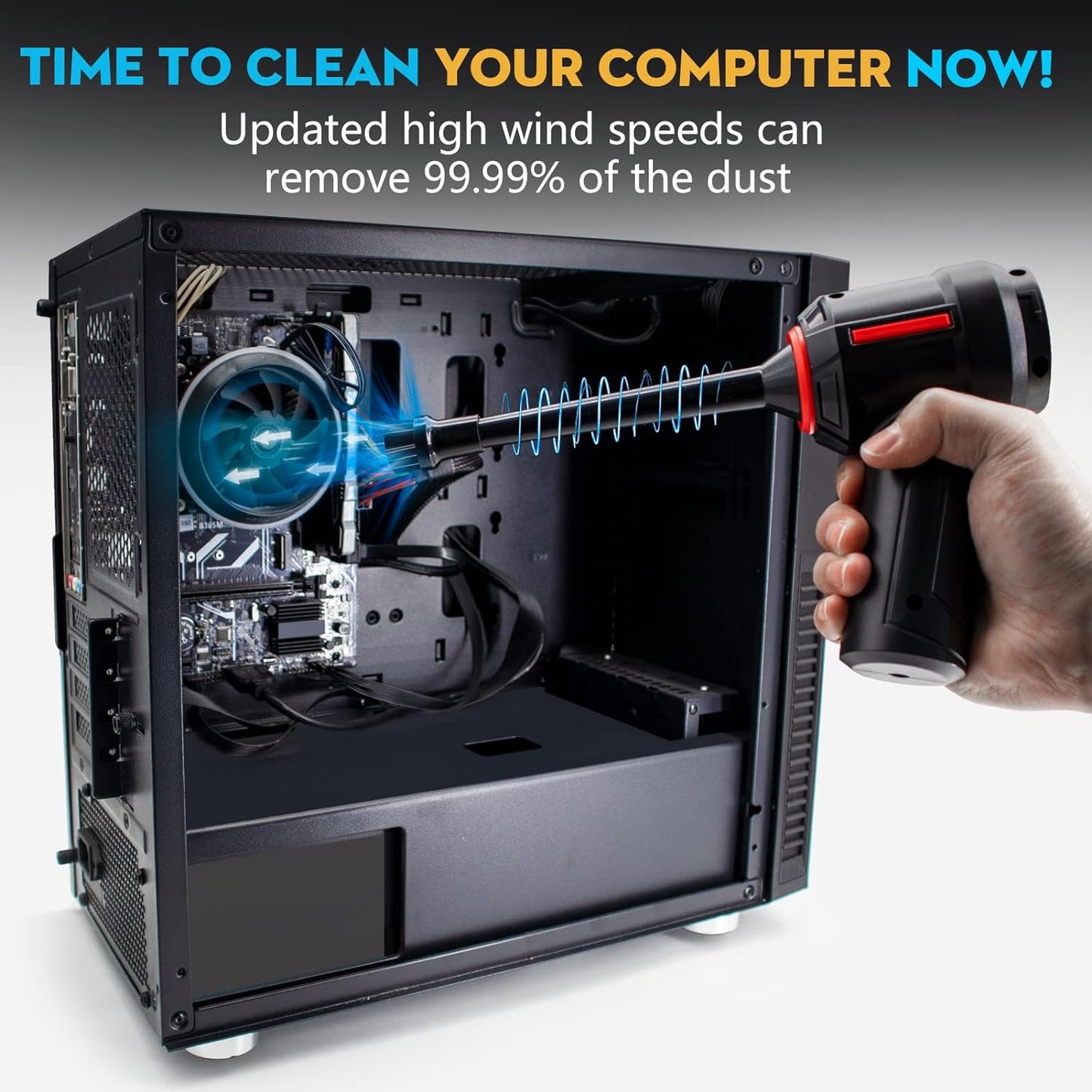 Cordless 3-in-1 Computer Vacuum Cleaner: Powerful for Keyboard Cleaning & Air Dusting, Energy-Efficient