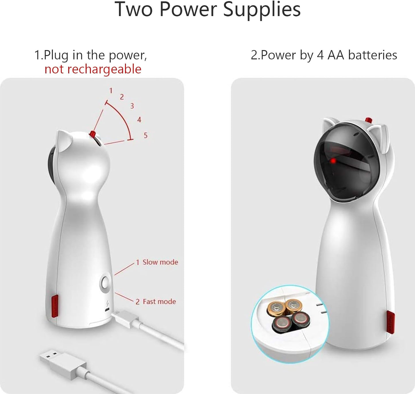Automatic Cat Laser Toy Interactive Cat Toys for Indoor Cats/Kitty/Dogs