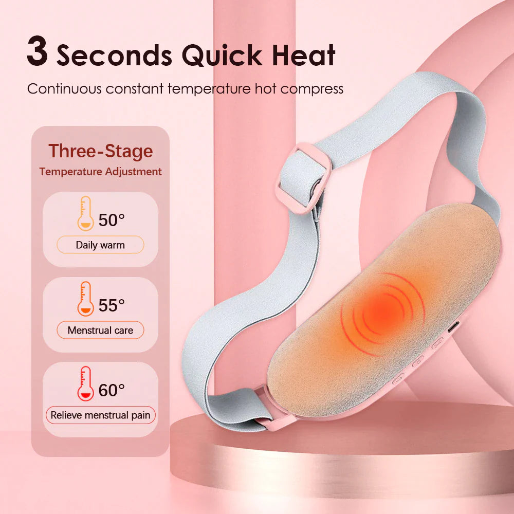 Menstrual Heating Pad Belt: Period Pain Relief, Vibration