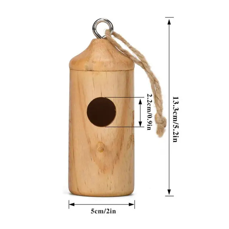 Charming Wooden Hummingbird House: A Delightful Addition to Your Outdoor Garden Decor!