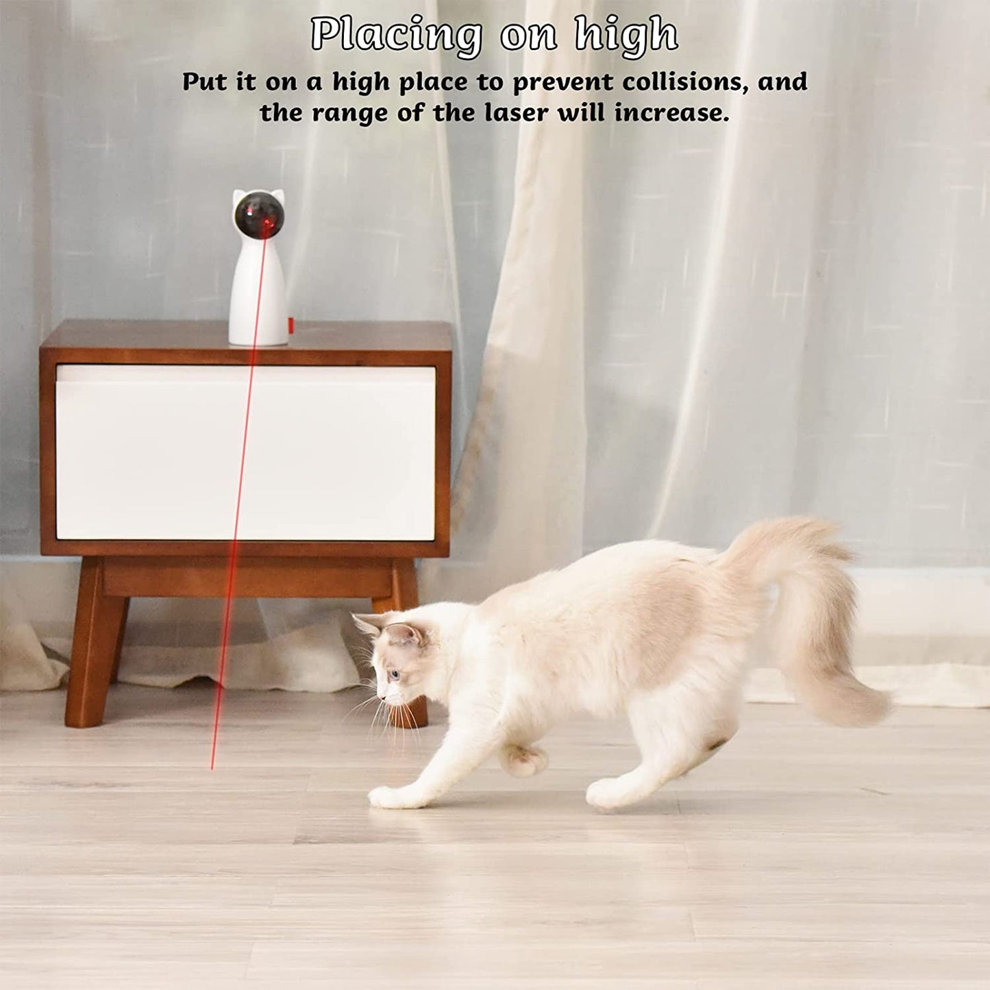 Automatic Cat Laser Toy Interactive Cat Toys for Indoor Cats/Kitty/Dogs