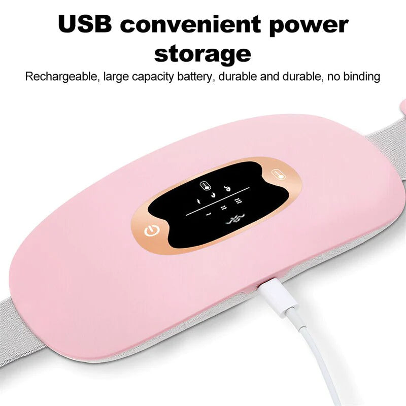 Menstrual Heating Pad Belt: Period Pain Relief, Vibration