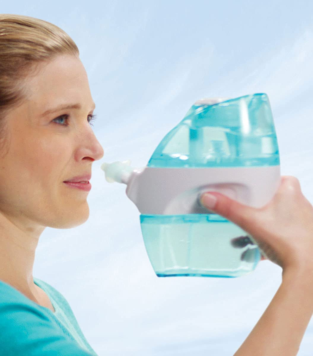 Starter Bundle Nasal Irrigation System - Saline Nasal Rinse Kit with 1 Nose Cleaner and 30 Salt Pods