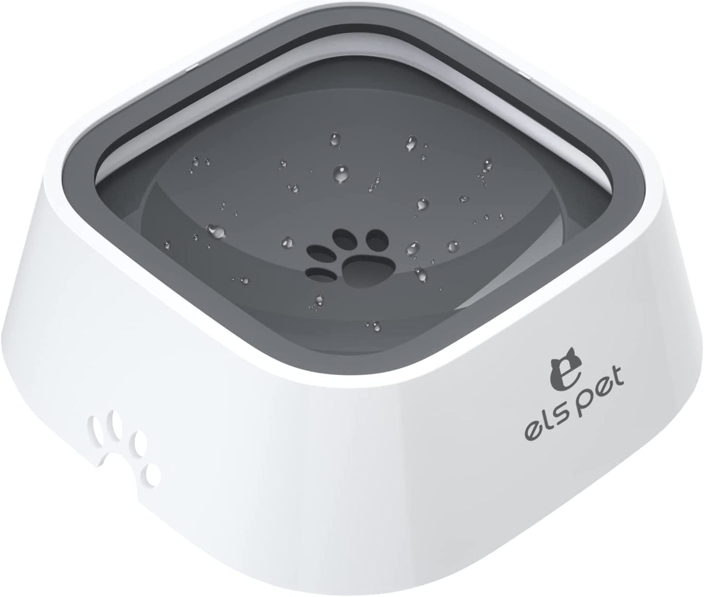 No-Spill Dog Water Bowl: 35oz, Non-Slip with Floating Disk