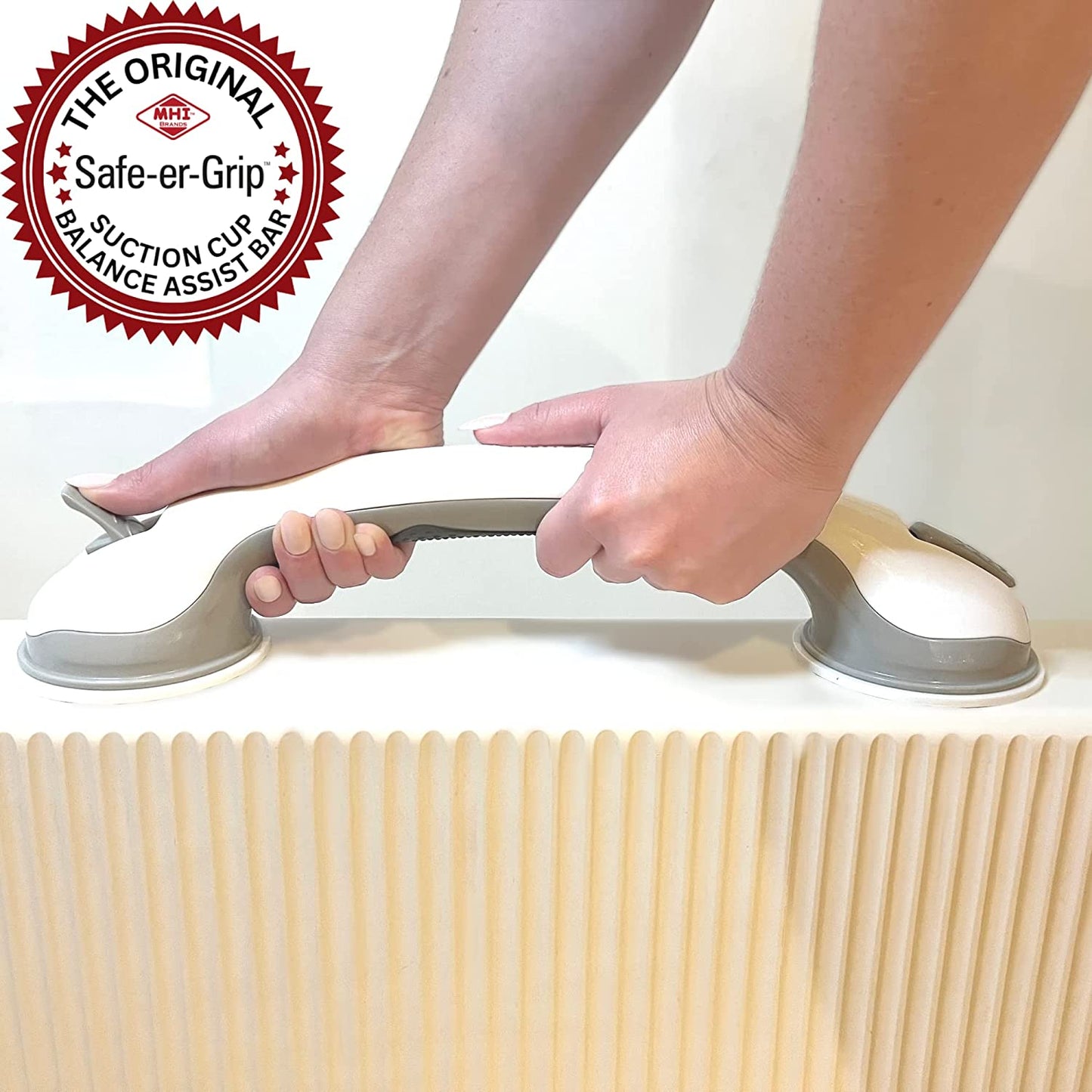 Suction Cup Grab Bar: Safety Bathroom Assist Handle