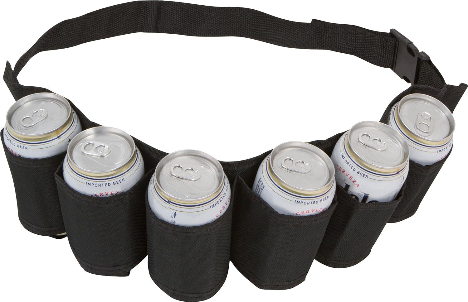 Beer & Soda Can Holster Belt 6 Pack