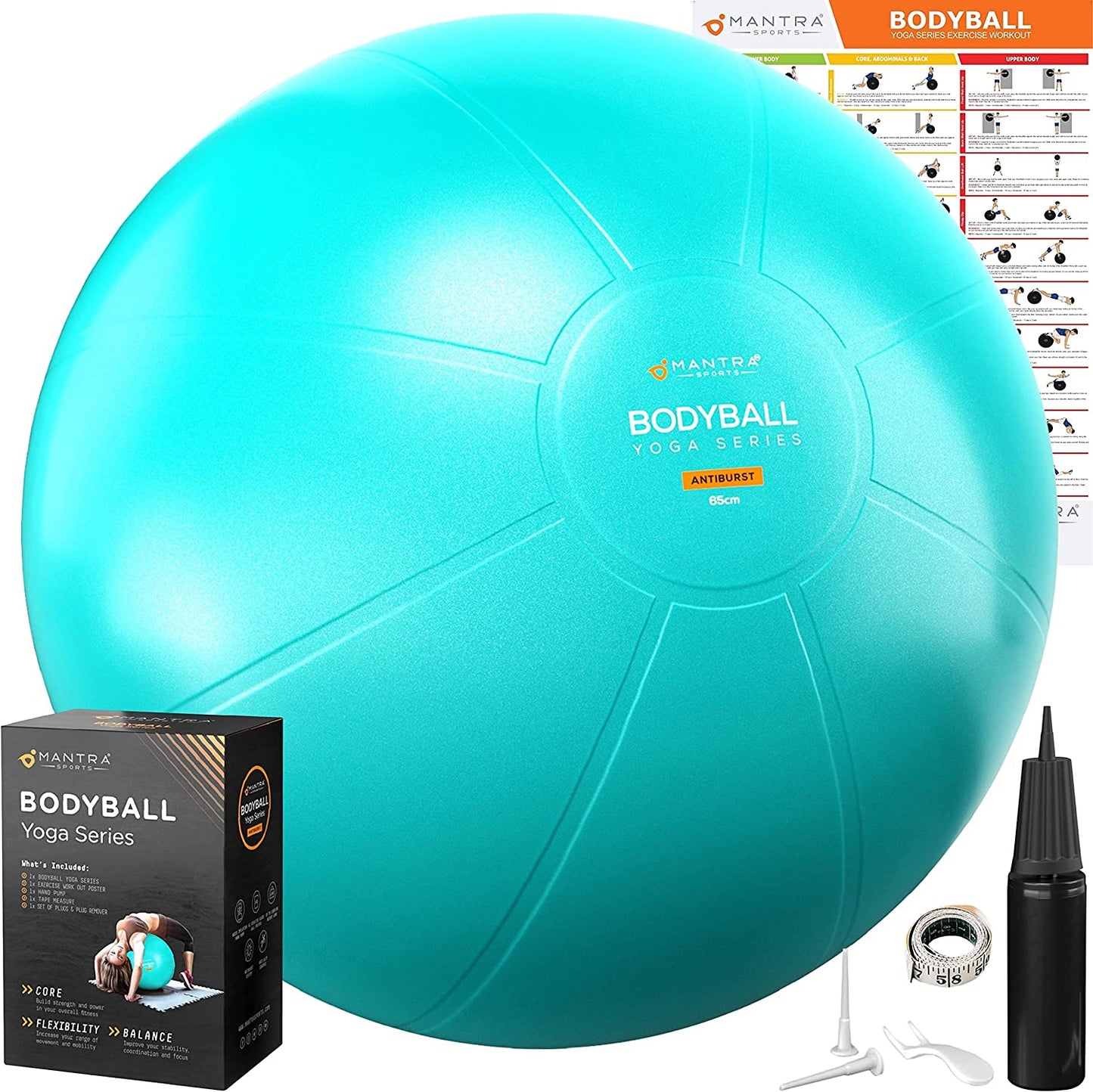 Yoga Ball Chair: Fitness, Stability, Pilates, Pregnancy, Therapy, and More!