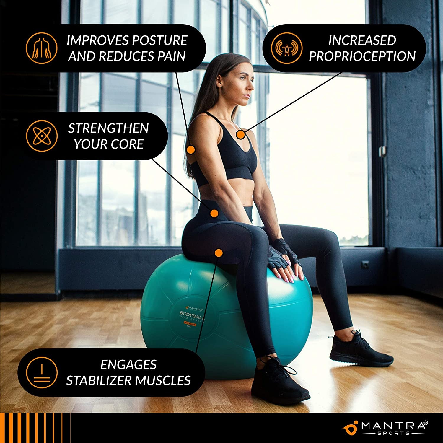 Yoga Ball Chair: Fitness, Stability, Pilates, Pregnancy, Therapy, and More!