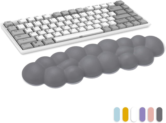 Cloud Wrist Rest for Computer Keyboard, Cute Wrist Pad for Keyboard, Wrist Support for Keyboard, Desk Accessories Keyboard Arm Rests for Wrists (Gray)