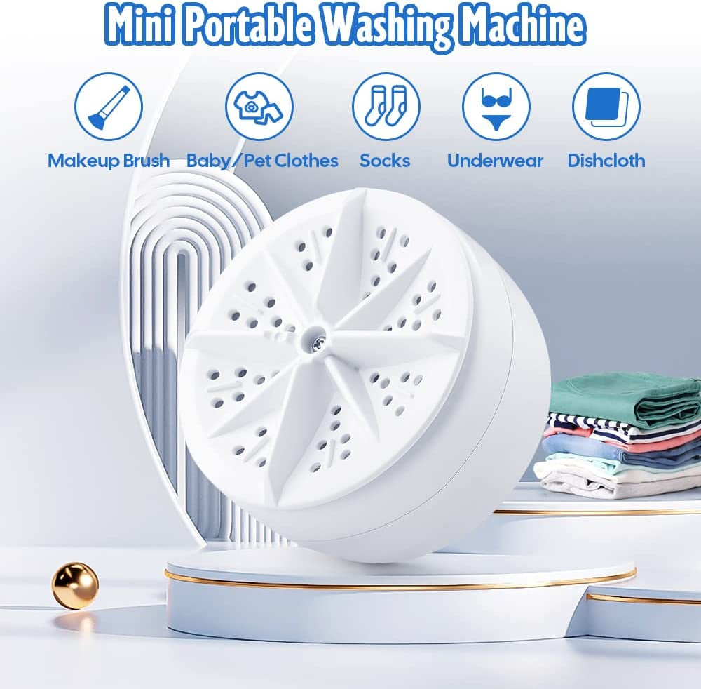 Portable Washing Machine,Usb Powered Mini Turbo Washing Machine and Dishwasher, Suitable for Travel,Business Trip,Home,Fruit Cleaning and Dish Washing