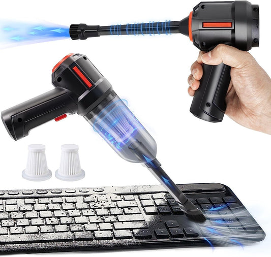 Cordless 3-in-1 Computer Vacuum Cleaner: Powerful for Keyboard Cleaning & Air Dusting, Energy-Efficient