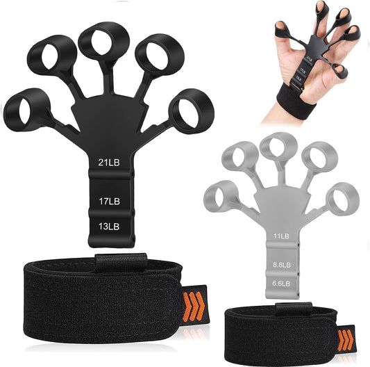 Finger & Hand Grip Strengthener: 6 Levels, Therapy & Pain Relief