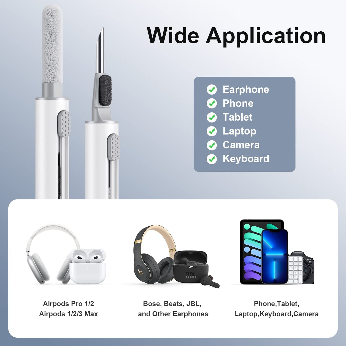 Cleaner Kit for Airpods Pro 1 2 3 Multi-Function Cleaning Pen 