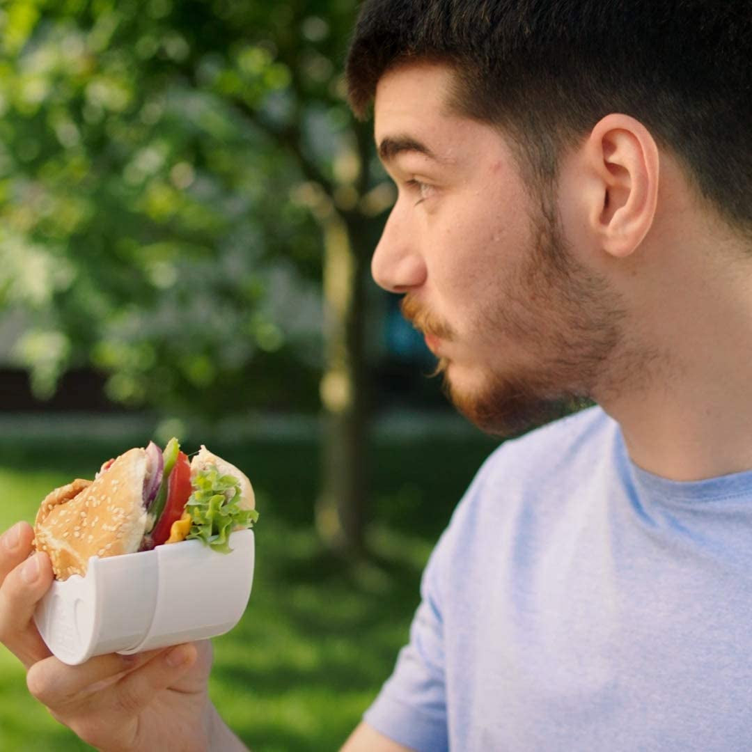 Burger Holder: Hygienic, Reusable, Eco-Friendly Alternative to Wax Paper and Foil