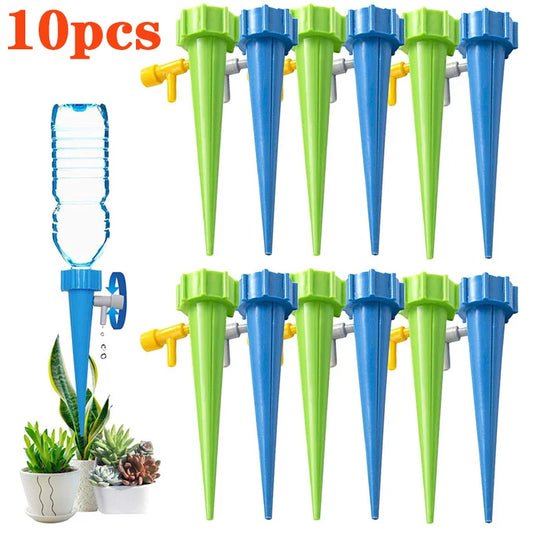 Self-Watering Drippers: Auto Irrigation Spikes Kit for Indoor & Outdoor Plants