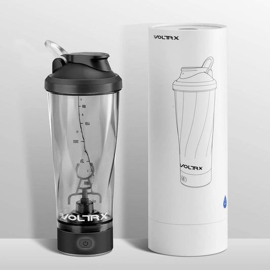 24 Oz Premium Electric Protein Shaker Bottle: Tritan Construction, USB Rechargeable