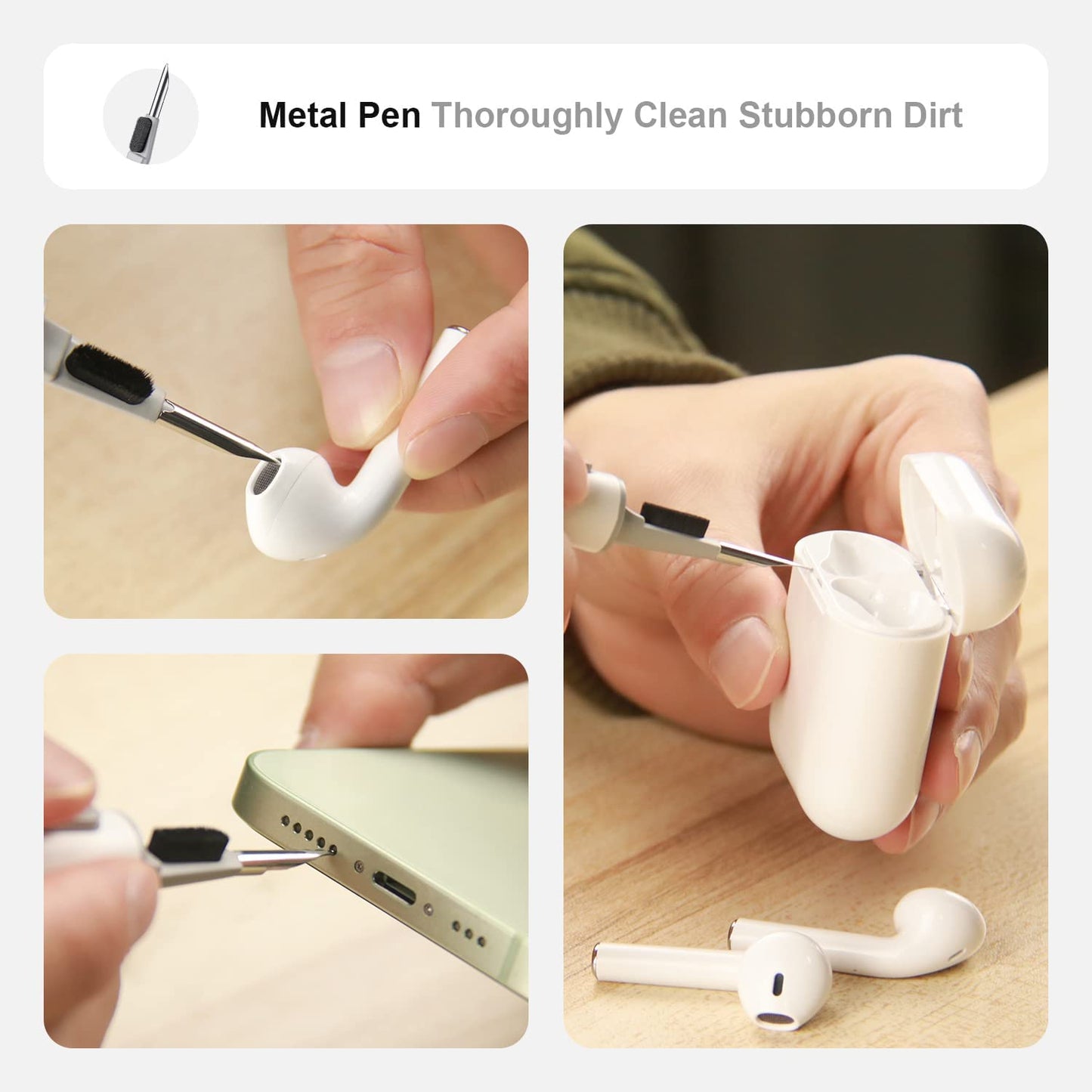 Cleaner Kit for Airpods Pro 1 2 3 Multi-Function Cleaning Pen 